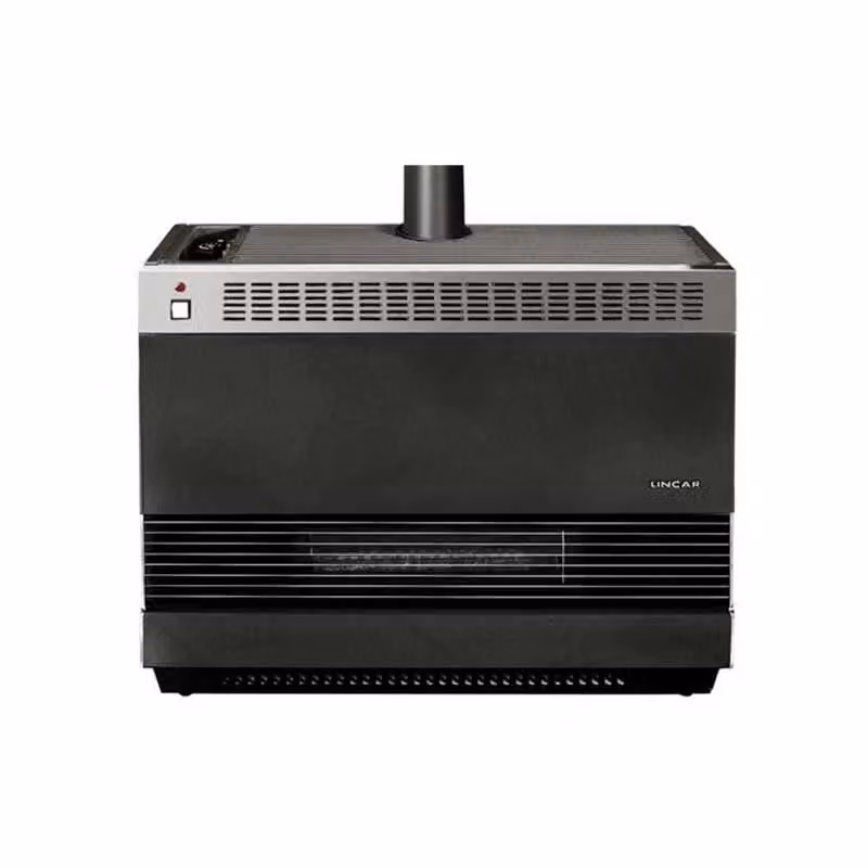 Stufa a gas Lincar Turbo Nera con Termostato Regolabile L/P/H: 90 x 26 x 73 cm – 2