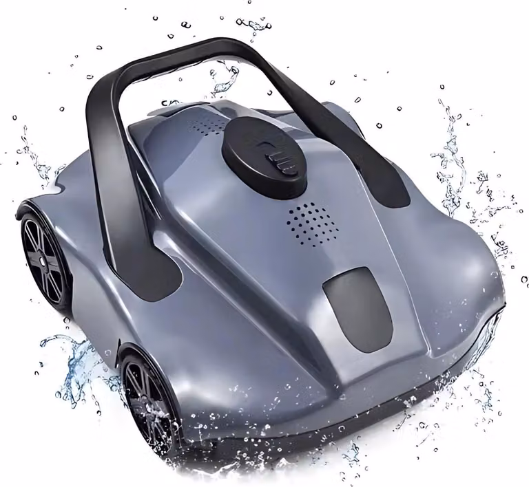 Happiq pulitore robotico a cavo sciolto - Aspiratore automatico per piscine piatte - Pulizia efficiente fino a 100 m²