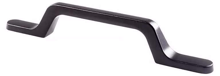 Maniglia per mobile, modello "Anse", in alluminio con finitura titanio, 96 mm - Rei