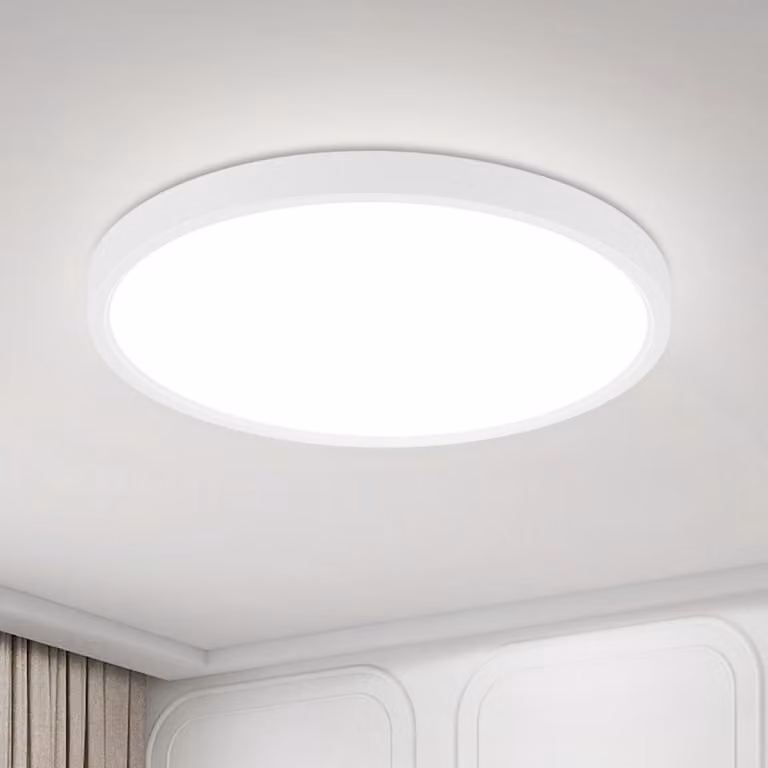 ZMH lampada da soffitto bianca LED plafoniera cucina piatta 15W lampada da cucina lampada rotonda corridoio bianco freddo bagno Ø18cm lampada bagno camera da letto lampada corridoio bagno