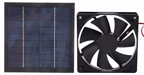 Ventilatore solare da 20 W, 12 V, grado di protezione IP65, impermeabile, a pannello monocristallino, per ventilazione esterna