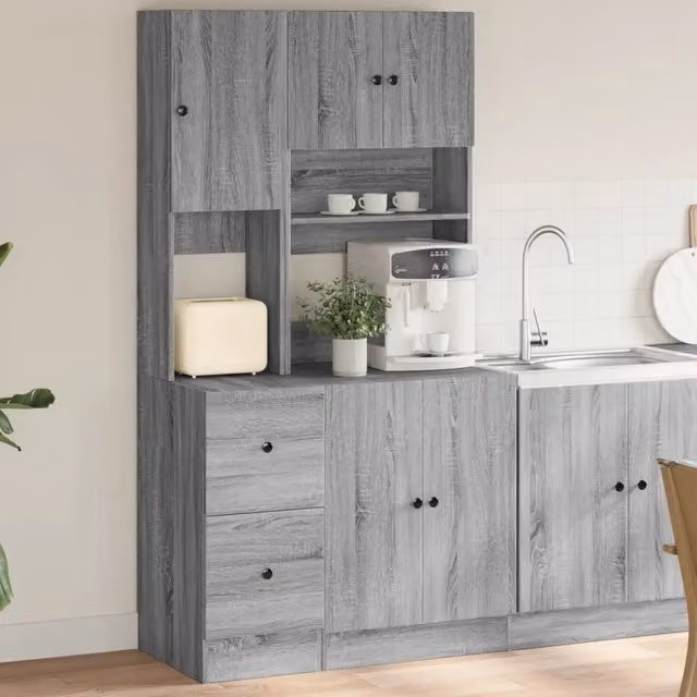 Mobile da Cucina Grigio Sonoma 95x50x180cm in Legno Multistrato 3276537