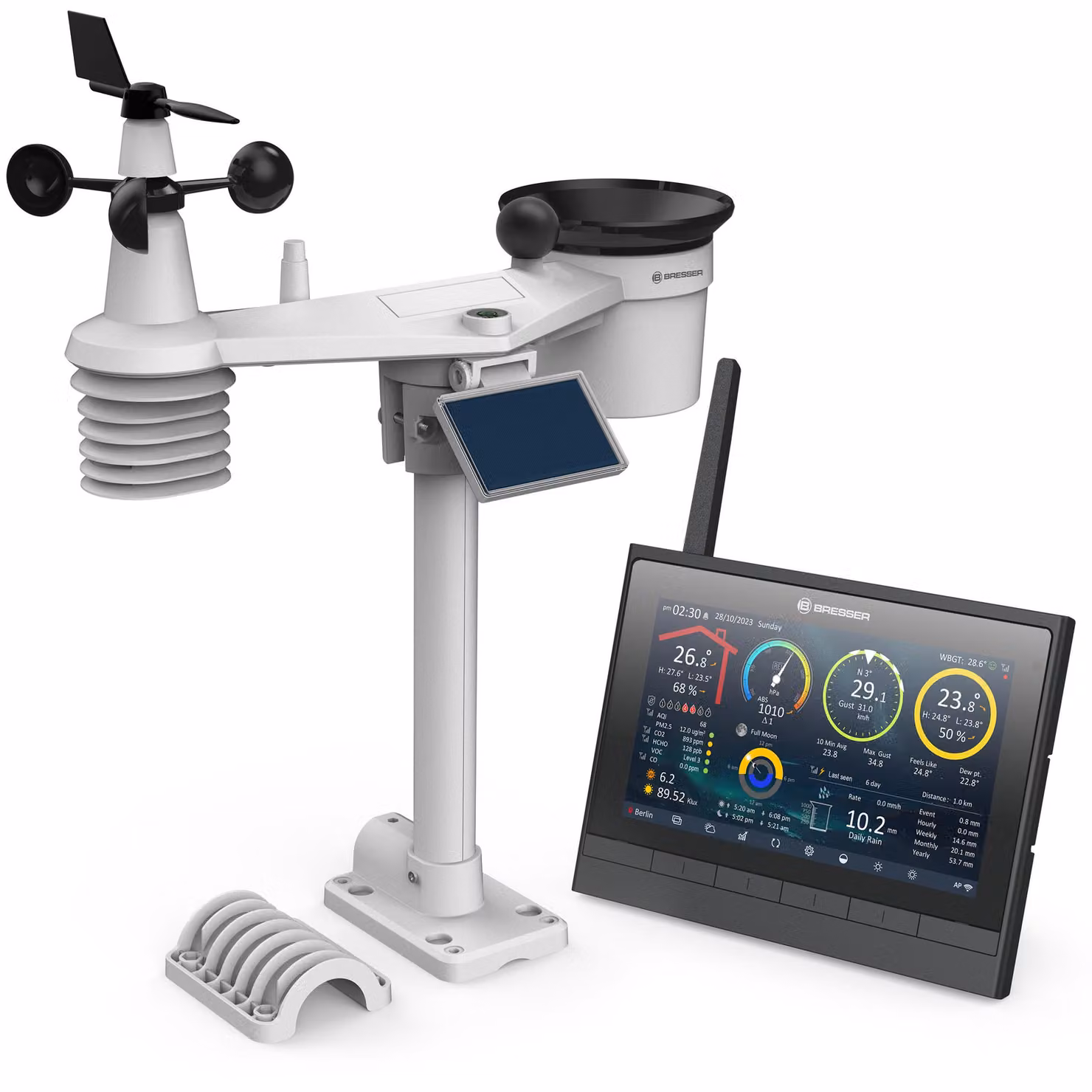 Bresser MeteoChamp HD Profi: stazione meteorologica wireless con sensore 9-in-1
