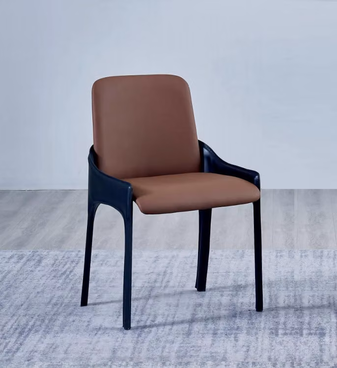 Brauner Esszimmer Stuhl Stilvoller Einsitzer Luxus Polsterstühle Stühle