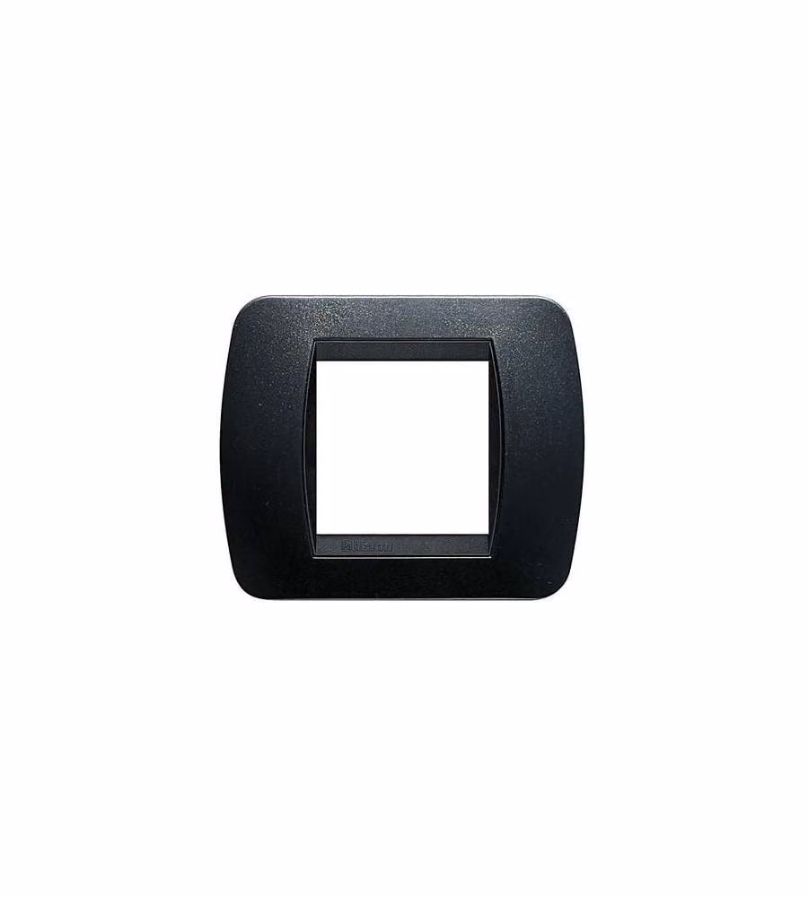 Bticino Living International - Placca 2P Plastica Acciaio S.
