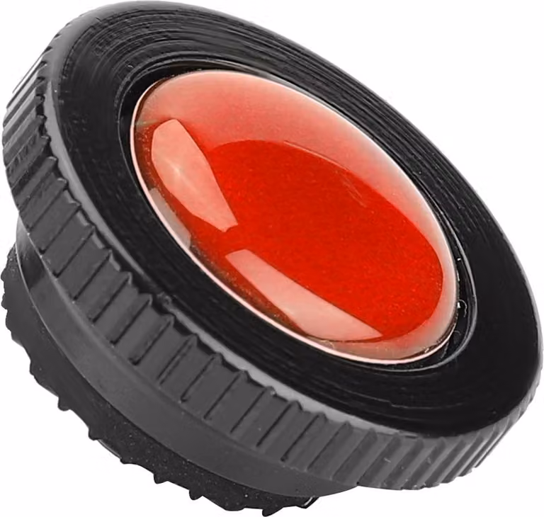 Mini piastra di sgancio rapido rotonda in lega di alluminio per treppiedi Manfrotto Compact Action (rosso)