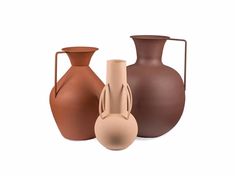 Roman Vaso - Set da 3, marrone