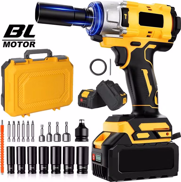 Avvitatore a percussione, coppia 800 N·m, comando a 2 velocità, 2 batterie, UE