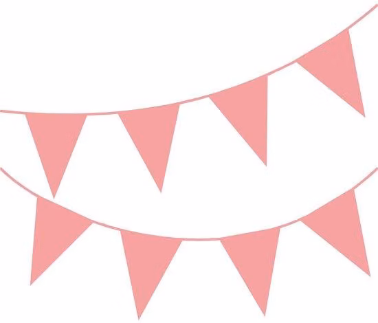 Filo decorativo per feste - 10 metri - 20 bandierine