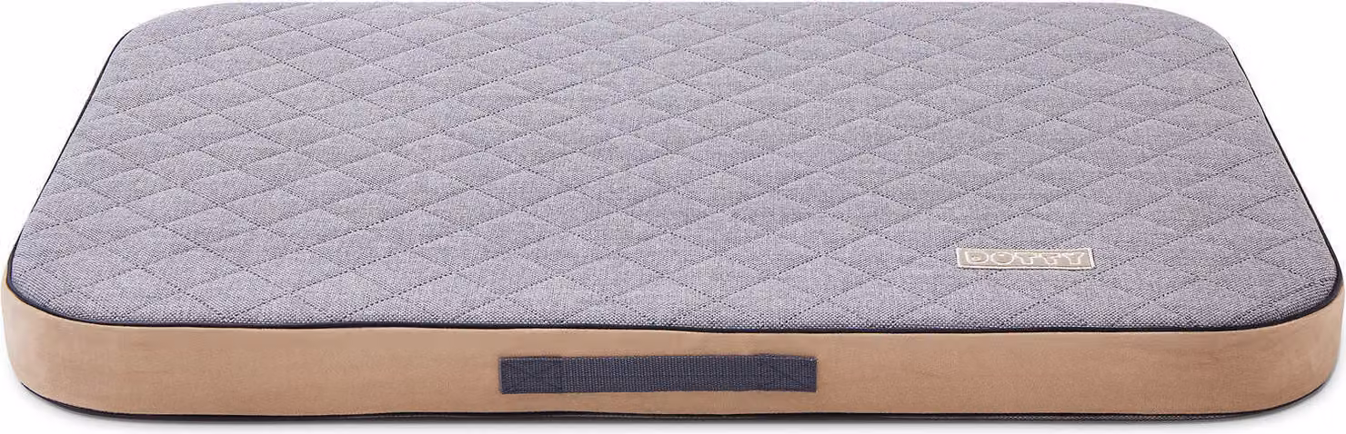 DOTTY Materasso ortopedico per cani, memory foam VISCO Letto ortopedico per cani Colore grigio Taglia M (90 cm x 60 cm)