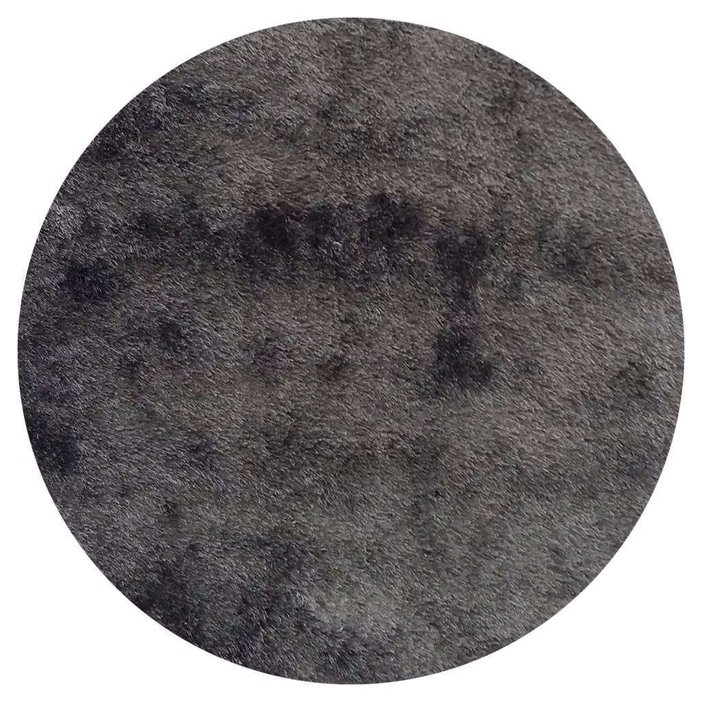 Tappeto da bagno DMORA Nero Antracite, 100% Poliestere, L/P: 67 x 67 cm, Altezza Pelo: 35 mm – 2