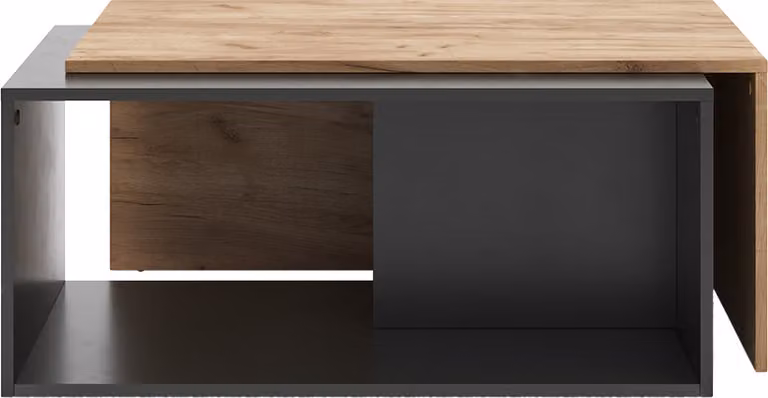 Tavolino da salotto Vicco Paul Antracite/Rovere dorato 90 x 48 cm, Model 54643
