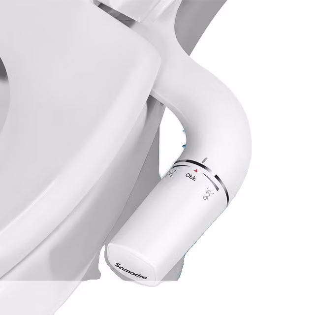 Spruzzatore per bidet, non elettrico, doppio ugello, 3-8 sinistra
