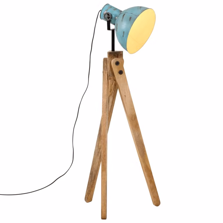 Lampada da Terra 25 W Blu Anticato 45x45x120 cm E27