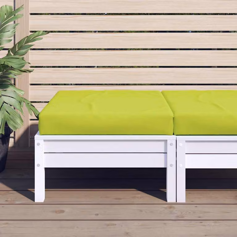 Cuscino per Pallet vidaXL Verde, Tessuto Oxford Idrorepellente e Traspirante, L/P/H: 60 x 60 x 6 cm