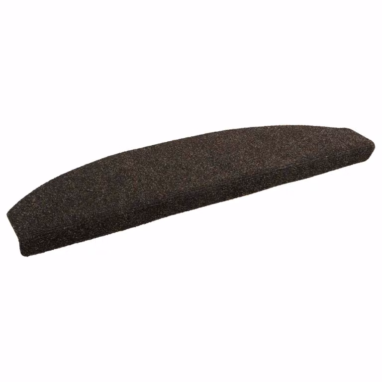 Set di 15 tappetini per scale autoadesivi vidaXL, antiscivolo e fonoassorbenti, in polipropilene marrone, L 80 x P 24,5 x H 3,5 cm