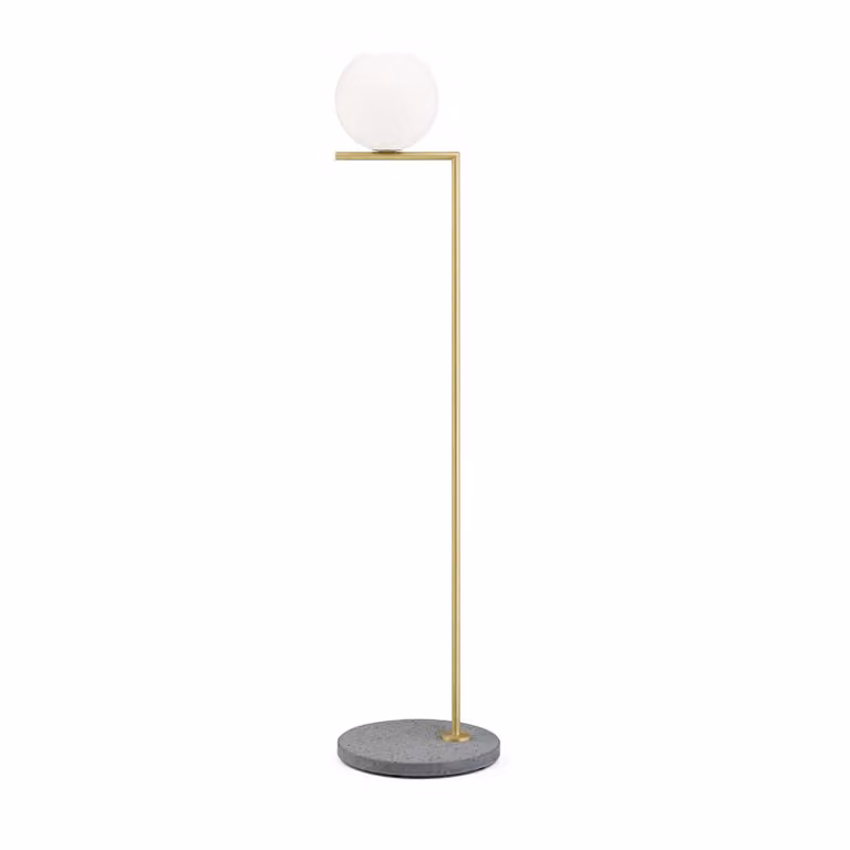 Flos - IC F1 Outdoor H 1350 mm - Lampada da terra da esterno - Finitura Ottone
