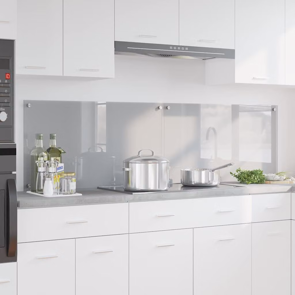 Set di 2 schienali da cucina vidaXL colore grigio, L 90 cm x P 50 cm
