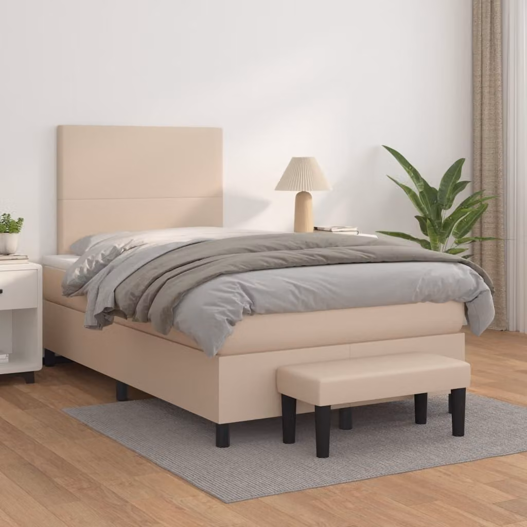 Maison Exclusive - Materasso per letto boxspring Cappuccino-Marrone 120x200cm Pelle finta