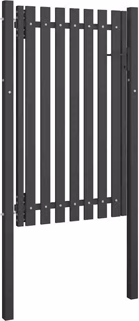 Cancello per Recinzione da Giardino 100x150 cm Antracite 146330