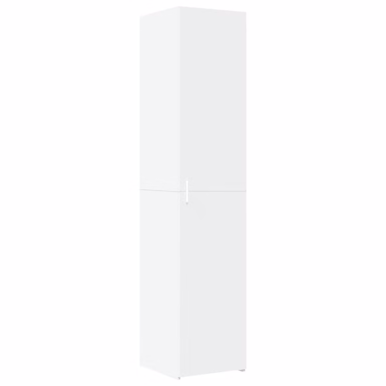 Credenza Bianca 40x42,5x185 cm in Legno Ingegnerizzato