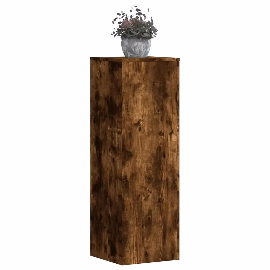 Set di 2 supporti per piante in legno multistrato color rovere, H 100 x L 33 x P 33 cm – 2