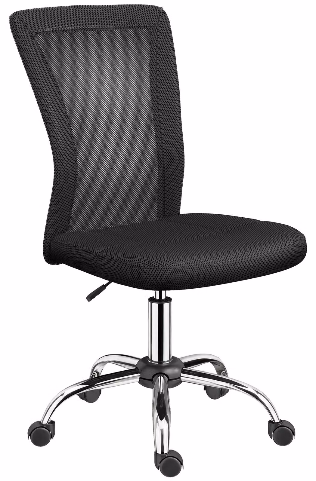 Vinsetto Sedia da Ufficio Ergonomica con Tessuto Traspirante a Rete, Altezza Regolabile, 43x58x90-100 cm, Nero