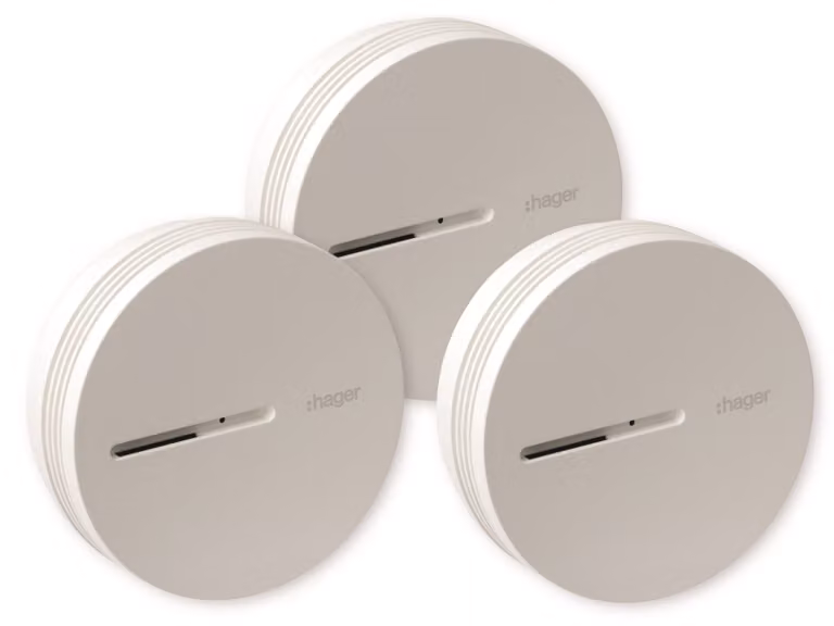 Hager TG600AL-3 Set di rilevatori di fumo Stand Q 3xTG600AL (TG600AL-3)