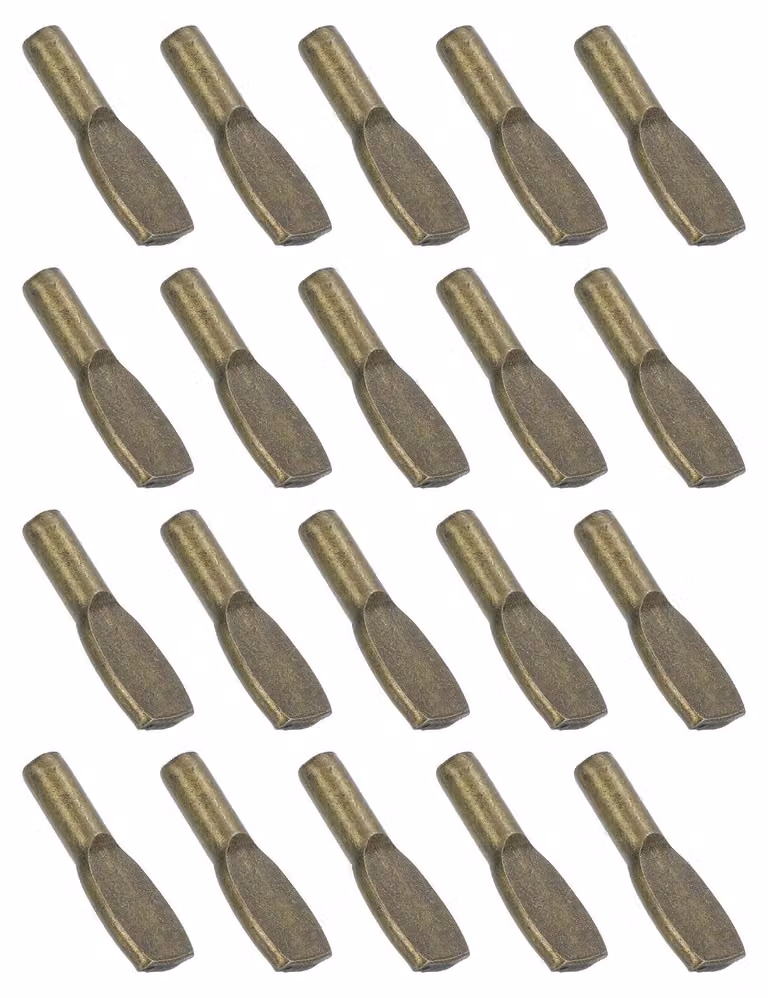 Omgoods - Set di 100 supporti a mensola in bronzo per librerie