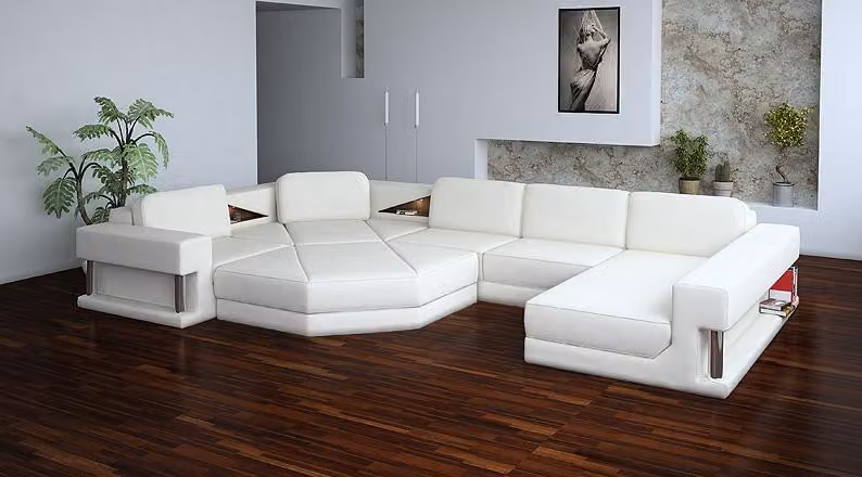 Couch Eckgarnitur Wohnlandschaft U-Form Sofa Eckcouch Ecksofa Garnitur Polster