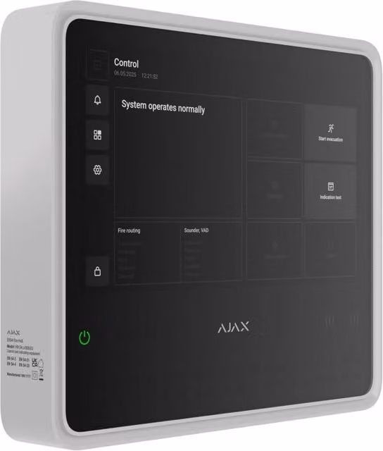 Ajax Hub EN54 Fire Bianco