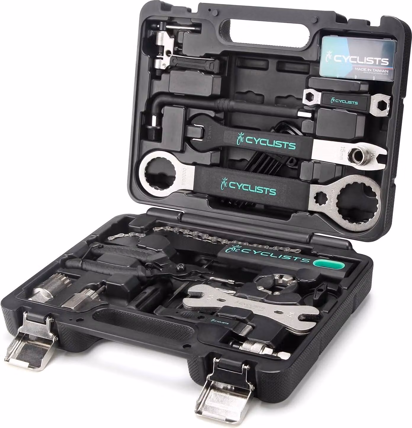 Set di attrezzi da bicicletta CYCLISTS 23 CT-K01, valigetta da trasporto