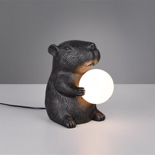 Lampada da tavolo Reality CAPI nera, dimensioni 23x25x16 cm, nera