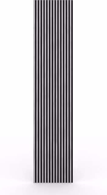 Set di 2 Pannelli Fonoassorbenti Atlas in MDF Colore Argento L: 60 cm, H: 280 cm, P: 1,8 cm