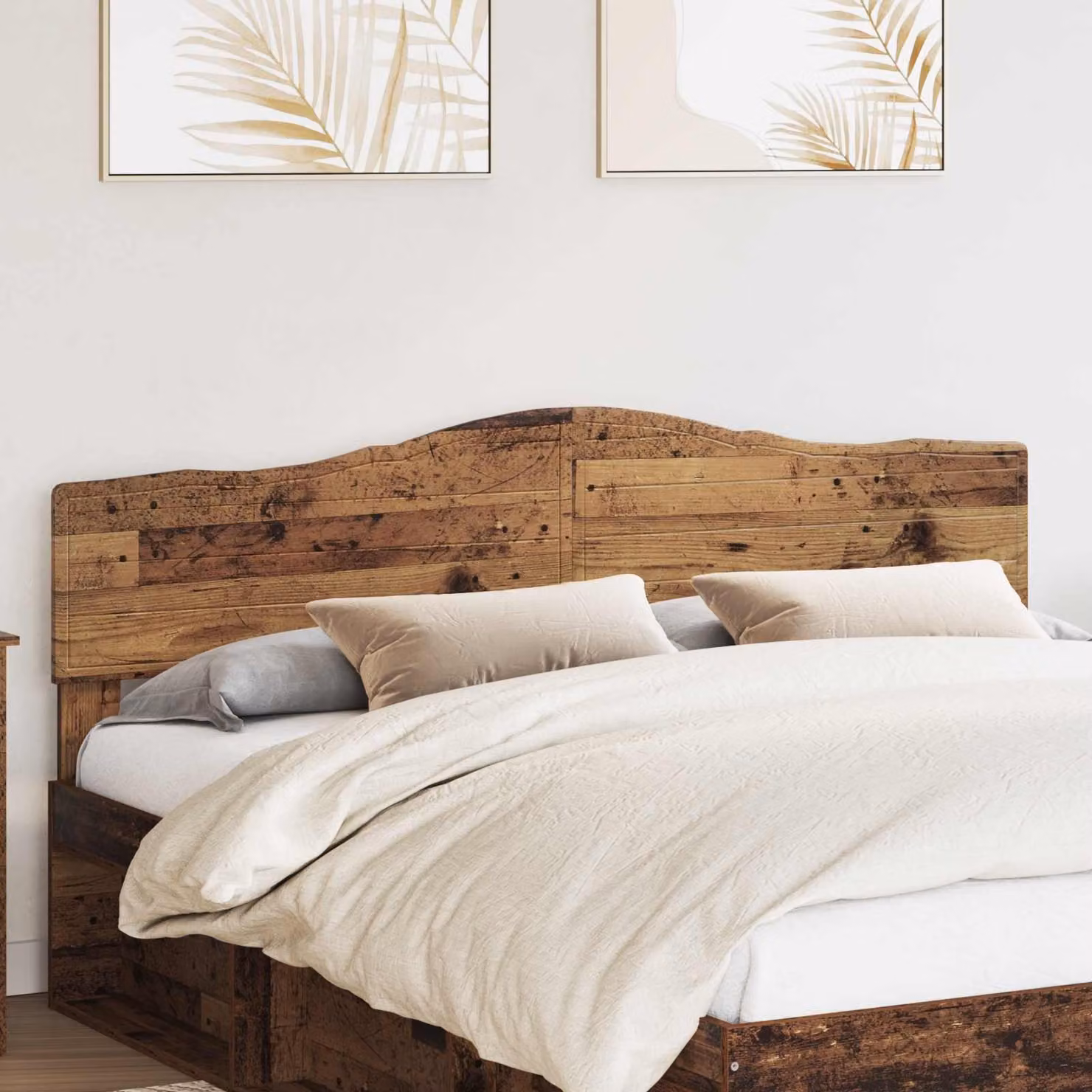 Testiera per letto vidaXL in legno ingegnerizzato stile minimalista, colore marrone