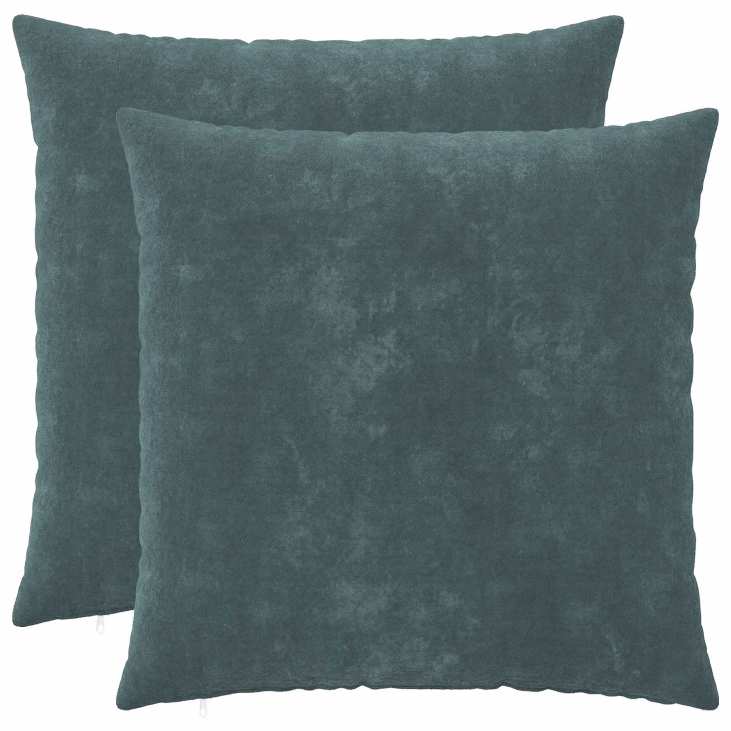 vidaXL Cuscino con cuscino HEERLEN 2 pz Blu mare Fleece in microfibra