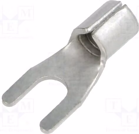 10 connettori a morsetto a forma di forcella, M4, per cavi isolati BM 01320, sezione da 4 a 6 mm²