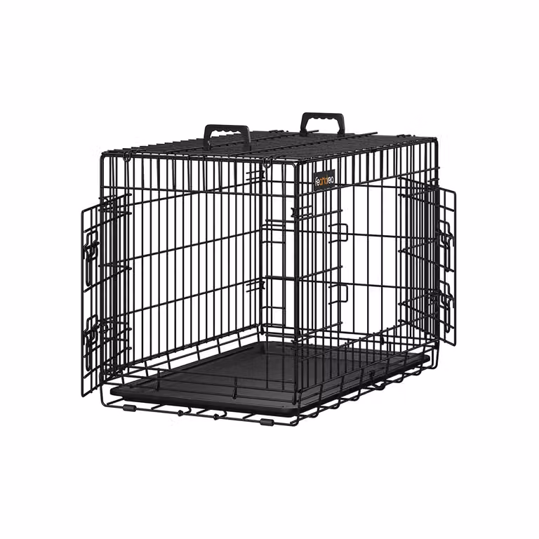 Gabbia per Animali Pieghevole, Nero / 77,5 x 48,5 x 55,5 cm