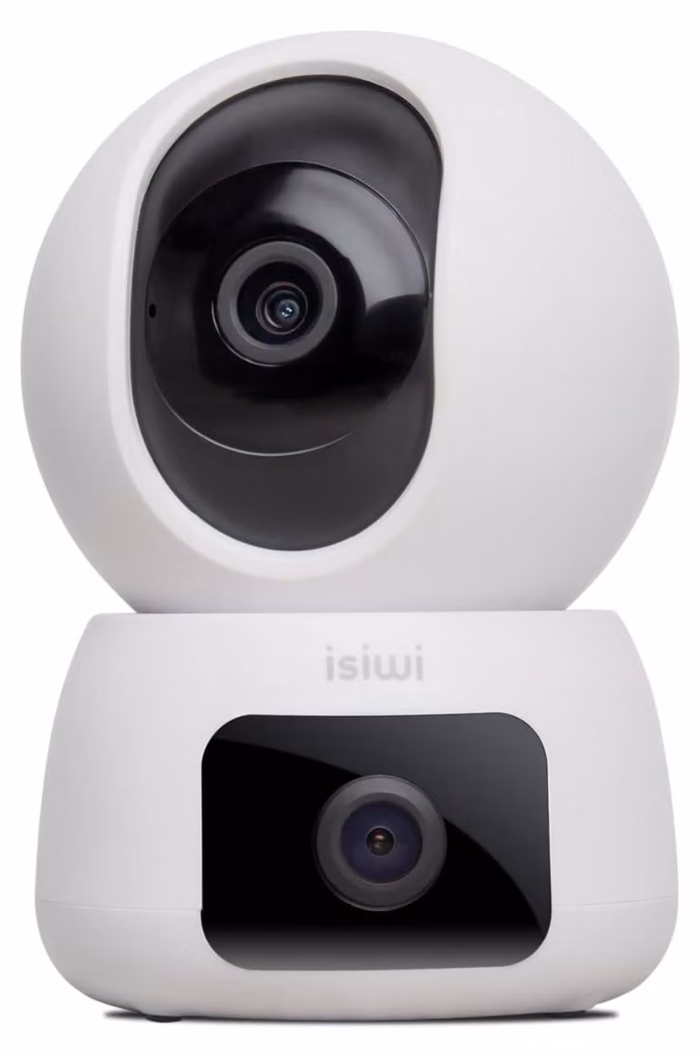 ISIWI Telecamera Wireless Twin Ottica 2K Motorizzata Audio Bidirezionale ISW-DPI4M2