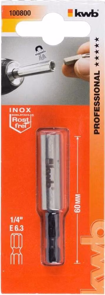 kwb 100800 supporto per punta di cacciavite Acciaio inox