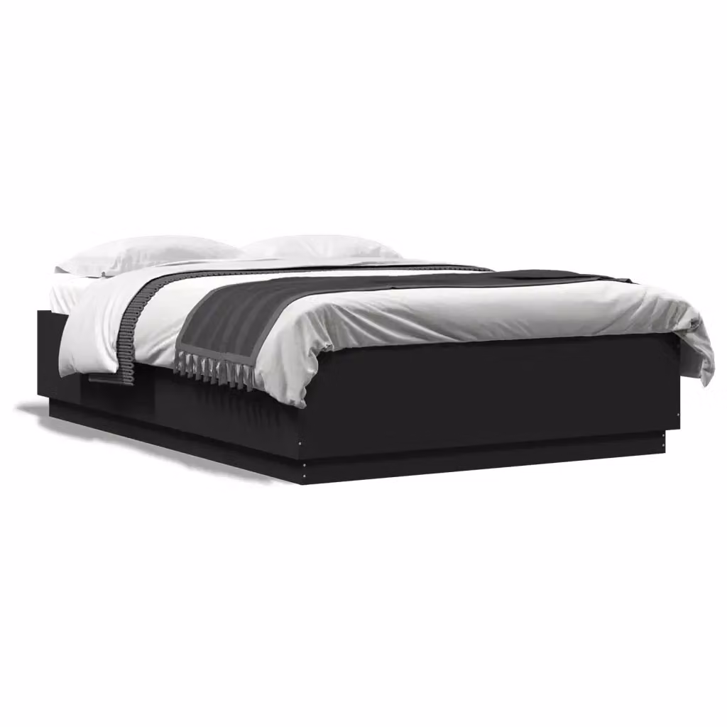 Giroletto moderno vidaXL in legno nero L/P/H: 150 x 200 x 40 cm – 2