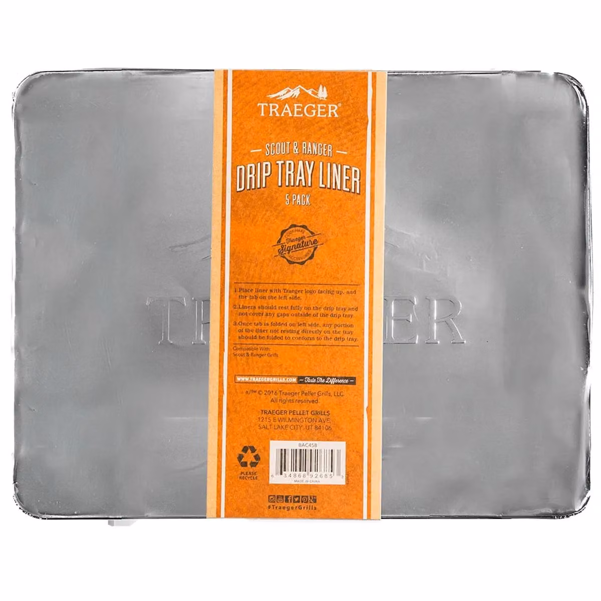 Coprileccarda in alluminio per BBq Traeger Ranger, 5 pezzi