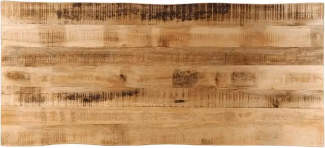 Dessus de table bord vivant 140x60x2,5 cm bois de manguier brut