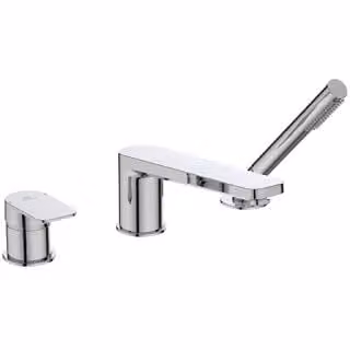 Ideal Standard TONIC II Miscelatore 3 fori per vasca con bocca di erogazione e doccetta cromo