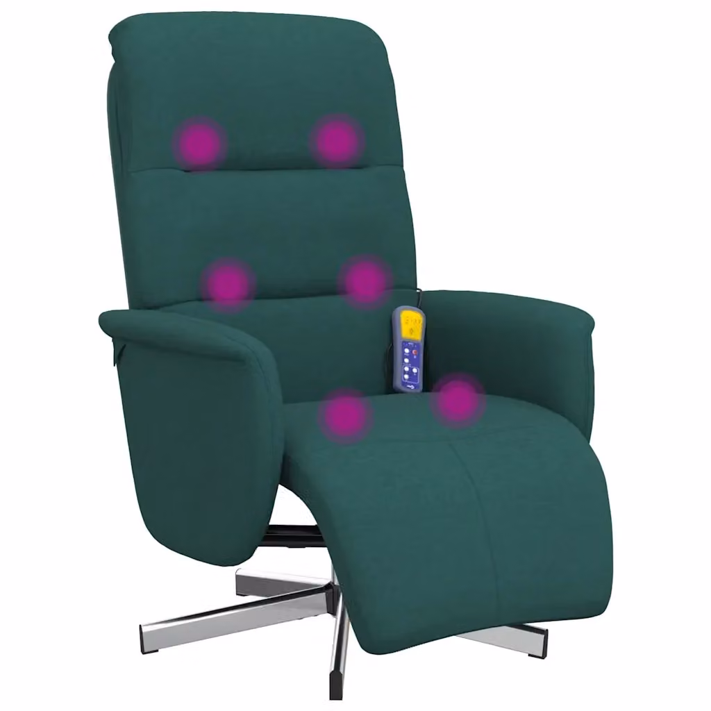 Poltrona Reclinabile Relax vidaXL Verde con Braccioli e Base Girevole 360 Gradi – 2