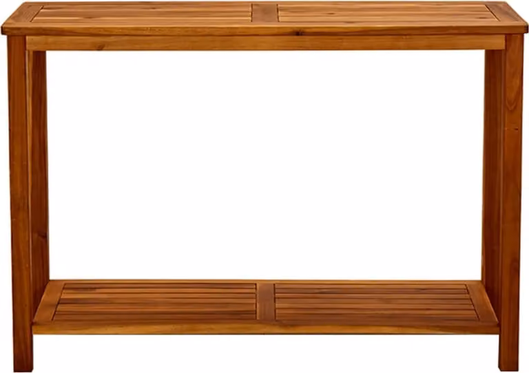 Tavolo Consolle da Giardino 110x40x75cm Legno Massello Acacia