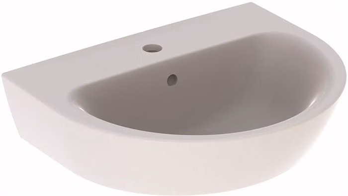 Geberit Renova lavabo, 1 trou pour robinet, avec trop-plein, largeur : 55cm, 500.369.01.8, 500.369.01.8