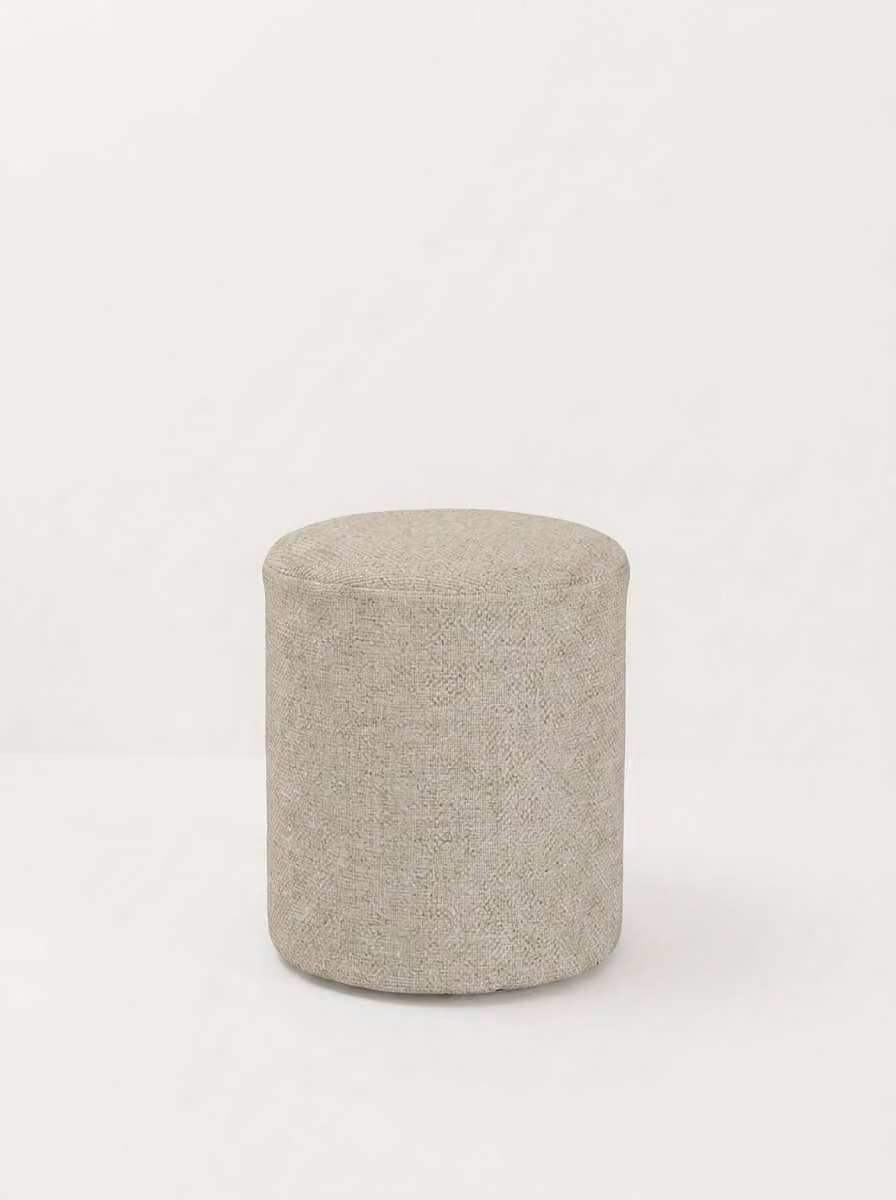 Pouf, poggiapiedi, seduta, camera da letto, beige, moderno, elegante, raffinato