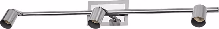 OSRAM LED Spot Cylinder Duo faretto da soffitto 3x GU10, nichel spazzolato/cromo, acciaio, orientabile, IP20, uso interno