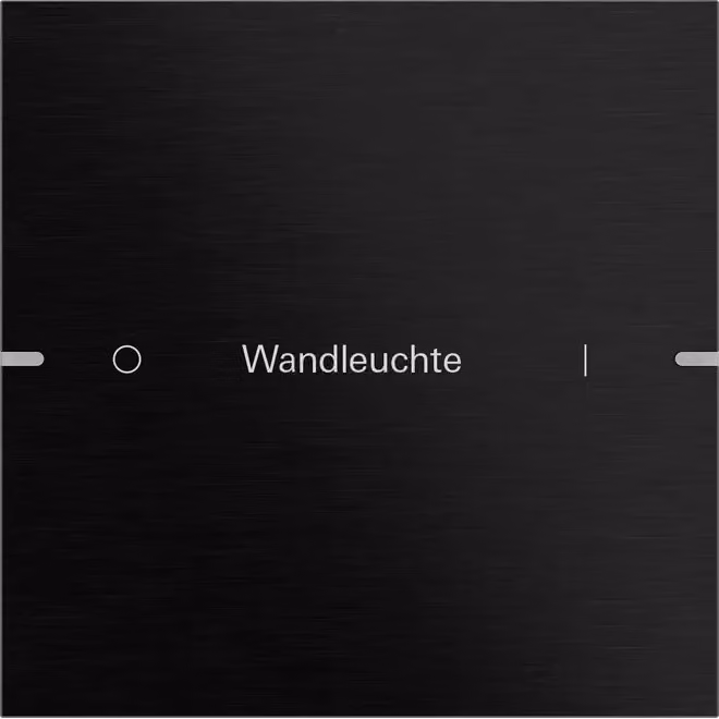 Set di pulsanti a bilanciere Gira 1f con sensori a pressione singoli, 4,95, alluminio nero (anodizzato), 5031126